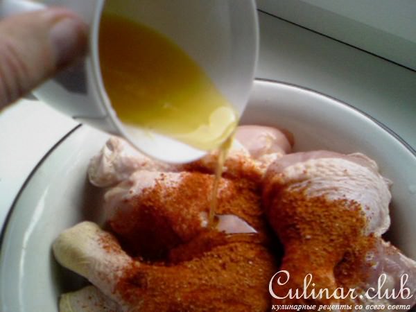 Куриные голяшечки в хмельном медовом соусе