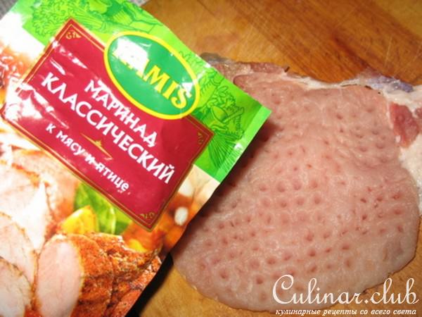 Свиная отбивная в кляре