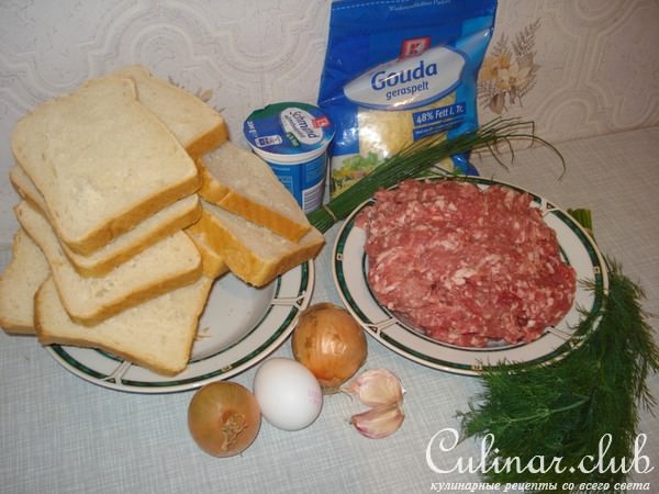 Гренки мясные