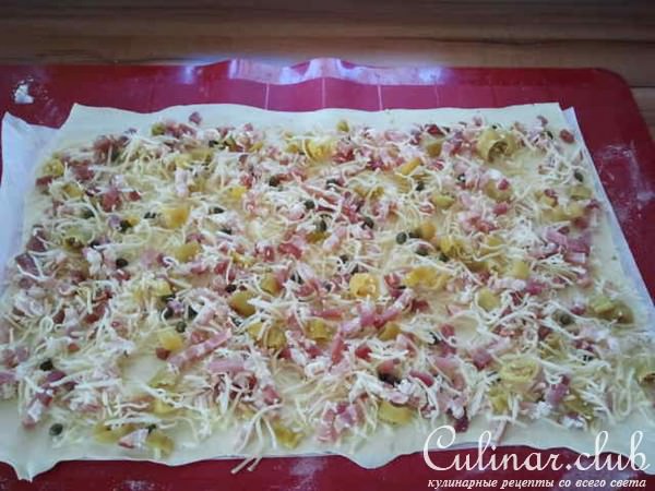 Рулет с сыром и беконом