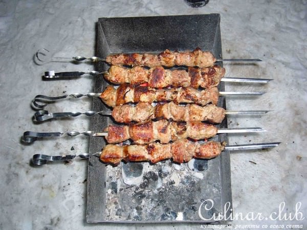 Шашлык из свинины на кефире