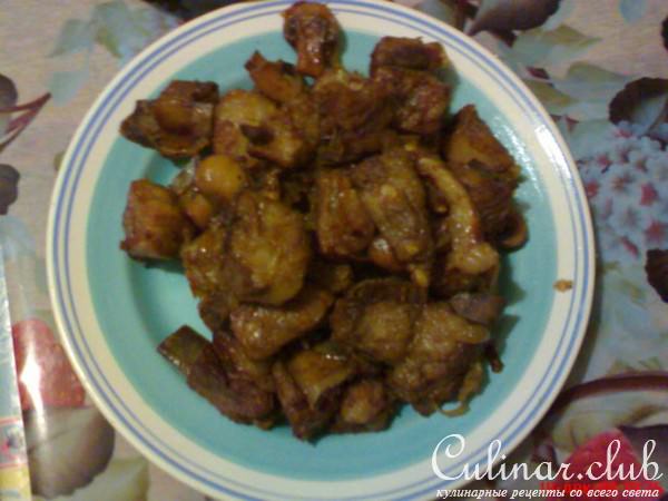 Ребра свиные с шампиньонами