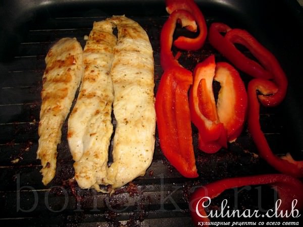 Пицца с курицей, Alla Pollo