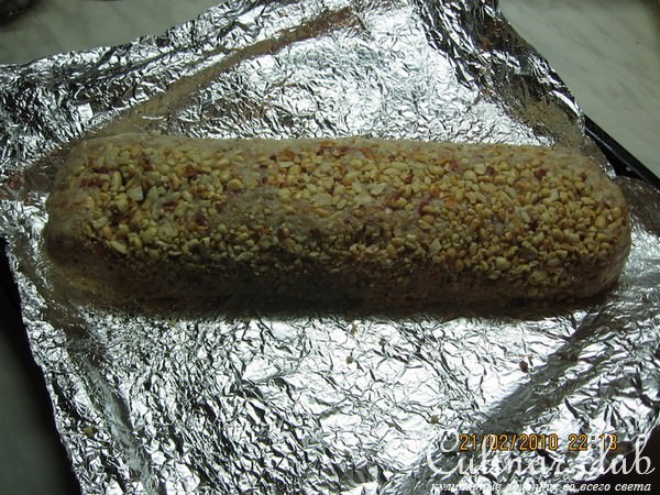 МЯСНОЙ РУЛЕТ ИЗ ФАРША «ГРИБНИК» (вариант)