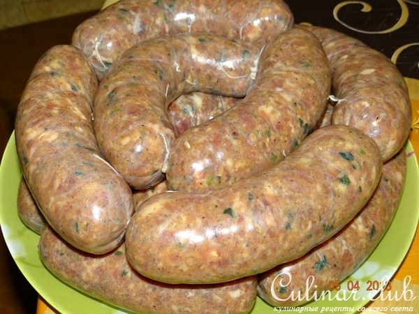 Купаты, запеченные дома