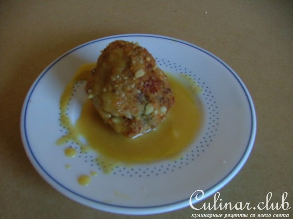 Шарики из баклажан с горчичным соусом