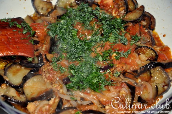 Закуска из баклажанов с грецкими орехами