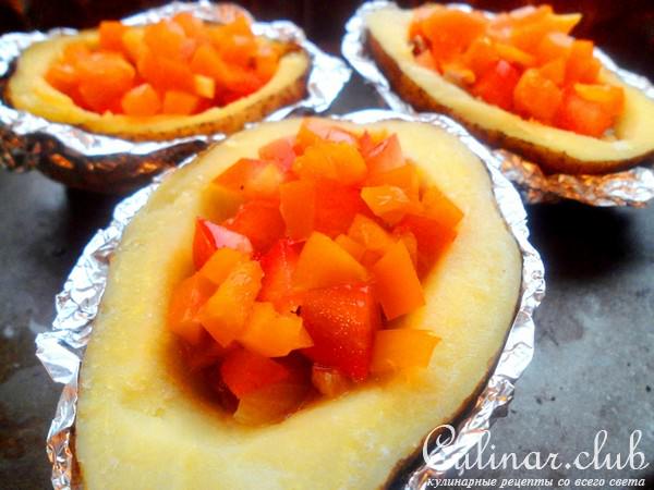 Грибная картофельная пицца
