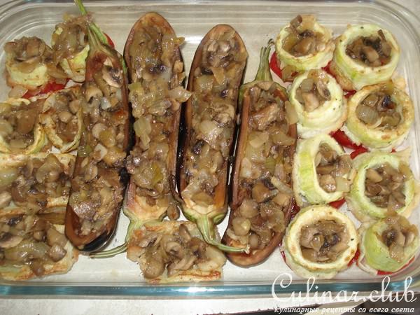 Ассорти из кабачков и баклажанов (с грибами)