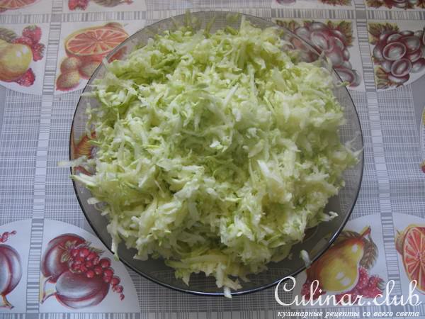 Оладушки кабачковые.