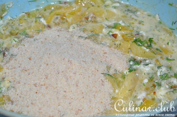 Запеканка из кабачка с творогом и сыром