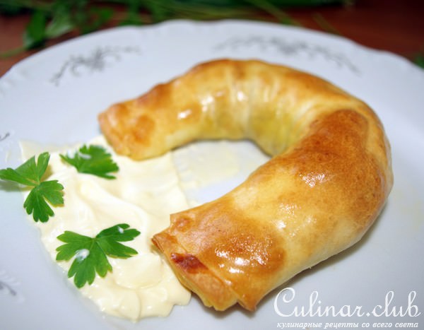 Закусочный штрудель с морковью и пореем