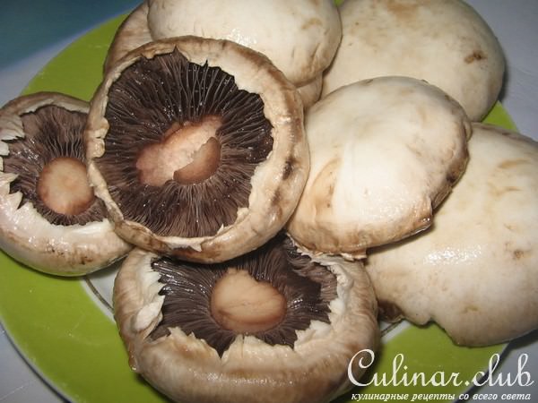 Грибные шляпки жаренные в кляре