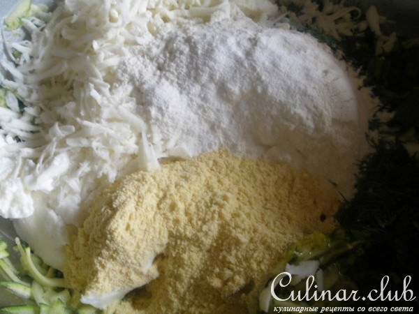 Оладьи из цуккини с сыром