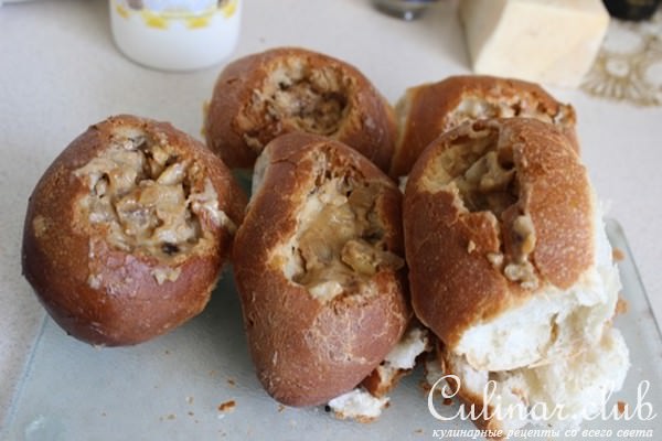 Рыбный "жюльен" в булочках