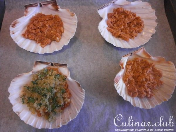 Горячая закуска с крабами в кокосовом молоке