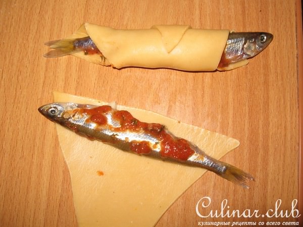 Рогалики с корюшкой(ням-ням)