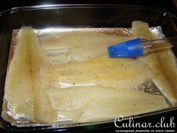 Морской язык в кокосовом чатни