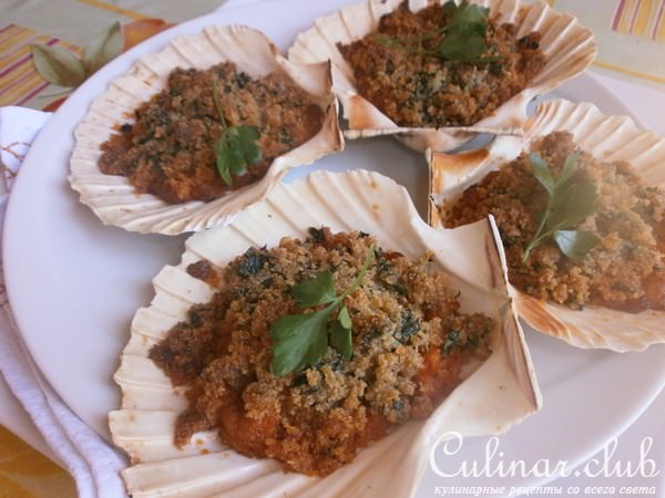 Горячая закуска с крабами в кокосовом молоке