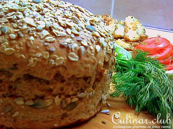 ХЛЕБ ОВСЯНЫЙ на закваске с семечками, почти одна польза!!!
