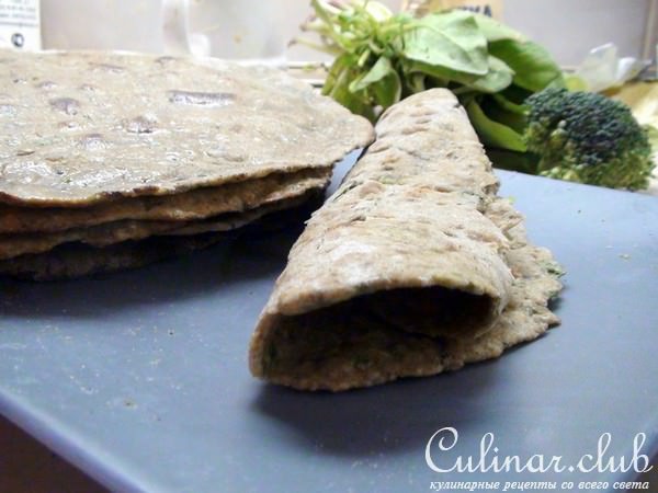 Роти, полезный индийский хлеб с чечевицей. Roti.