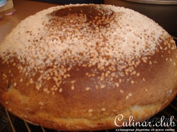 Хлебушек Нарядный (на закваске с топлёным молоком и апельсиновым маслицем)
