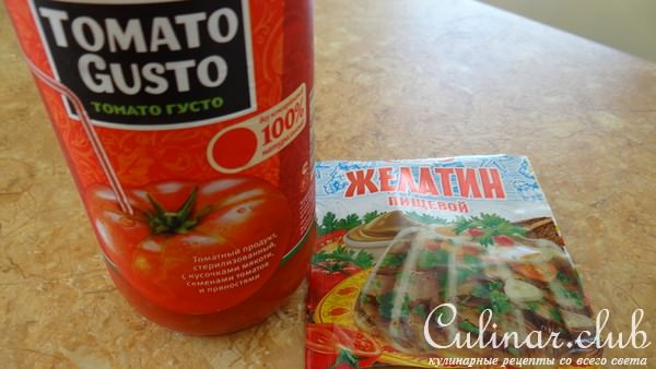 Томатно-желейная закуска