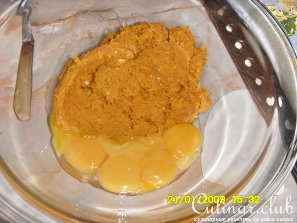 Морковный рулет с нежной начинкой 