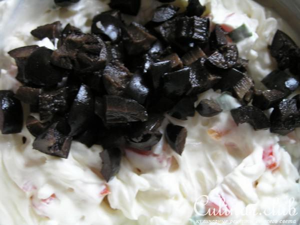 Картофельные эклеры с творожным сыром, рисом, овощами и зеленью