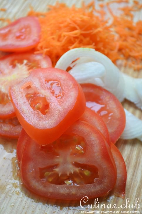 Пита с ветчиной и овощами