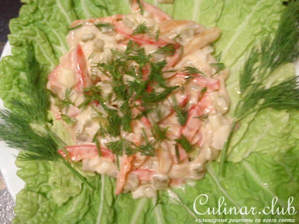салат из копчёной скумбрии