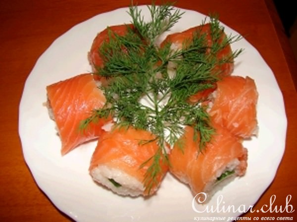 Рыбная закуска а-ля роллы