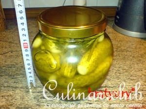 Огурцы, солёные с обрезанными кончиками