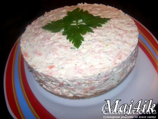 Чизкейк с лососем