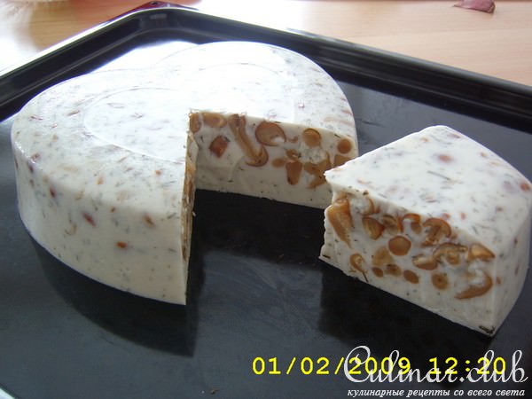 Маринованные опята в сметанном желе.