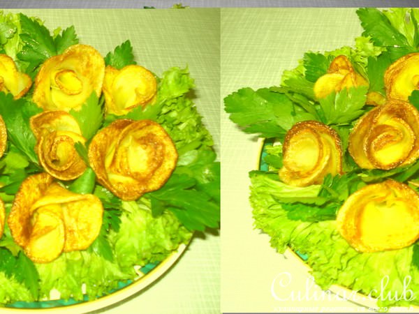 Роза из картофеля (вариант)