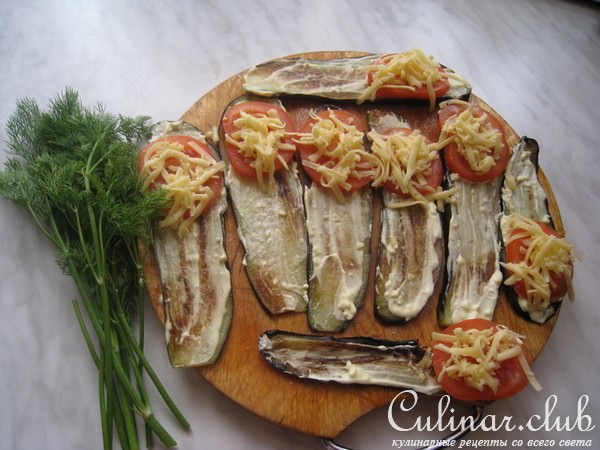 Язычки из баклажанов