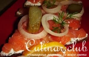 Канапе с лососем