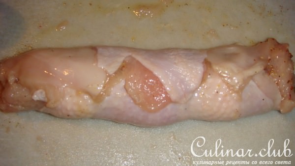 Куриные рулетики с каперсами и горчицей