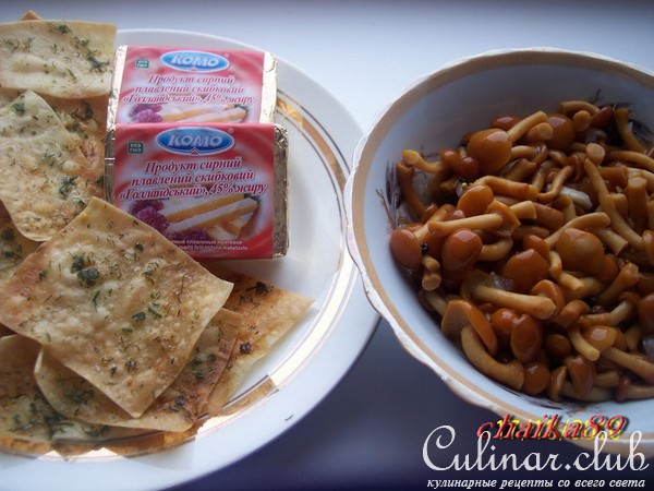 Сыро-грибная закуска