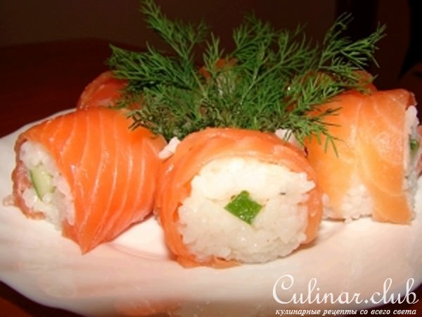 Рыбная закуска а-ля роллы
