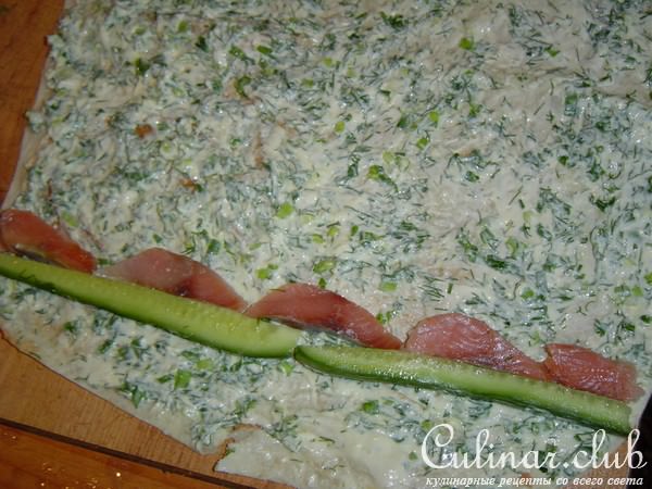 Рулет из лаваша с горбушей(вариант)