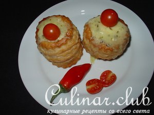 Салат-закуска в королевских пастетках