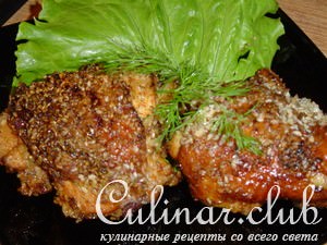 Цыпленок в кунжуте