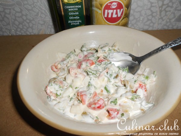 Мини-тарталетки с овощами и маслинами