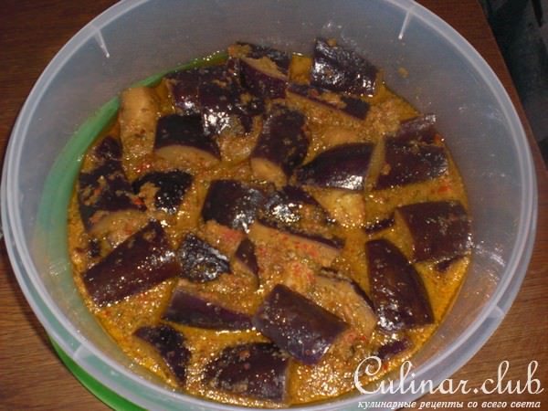 Маринованные баклажаны.( вариант )