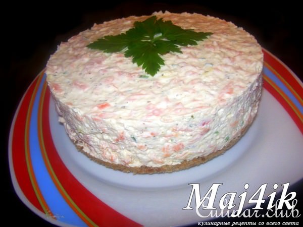 Чизкейк с лососем