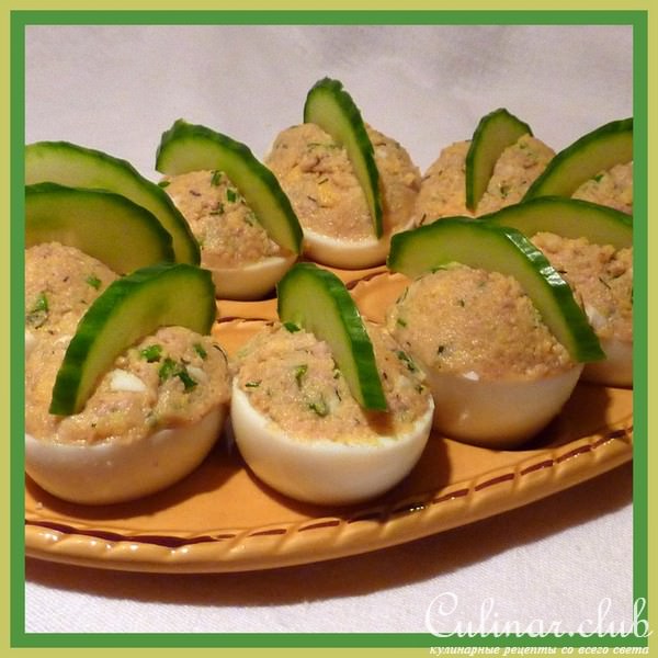 Яйца фаршированные (вариант)