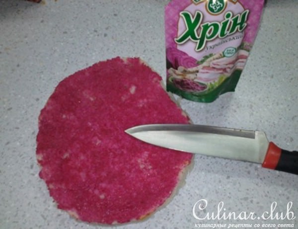 Бутербродный торт с ветчинным муссом