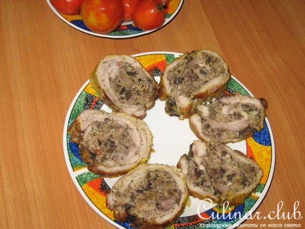 вариант мясного рулета